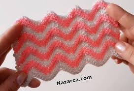 Otantik Ip Tasimali Iki Tarafli Zigzag Orgu Nazarca Com 2020 Tig Isleri Orgu Orme Bebekler