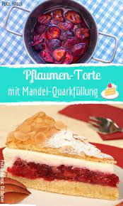 mandel quark pflaumen torte zwetschgenkuchen backen mit stevia zwetschgen kuchen