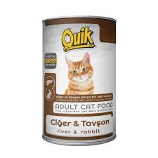 Quik 415 Gr Ciger Tavsanli Kedi Konservesi