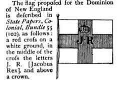 Black And White Flag With Red Cross In Middle Dominion Of New England Flag In 2020 New England Flag England Flag New England