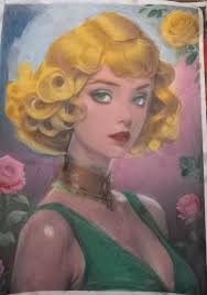 Artist's work colored with Prisma Premiers and Tombow Irojitens