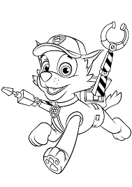 Aw Patrol Kleurplaat Rocky Grijparm Kleurplaten Gratis Kleurplaten Kleuren