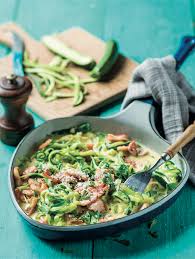 A Bowl Of Baby Marrow Carbonara Not Too Cold Not Too Hot But Just Right Pnpsuperanimals Recipes Cooking Dinner Recipes