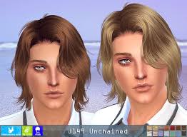 Newsea J149 Unchained Hair Sims 4 Hairs Sims 4 Hair Male Sims Donating Hair