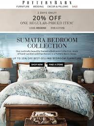 There are 617 pottery barn bedding for sale on etsy, and they cost $45.66 on average. Pottery Barn Happy Weekend Take 20 Off One Item Plus Up To 25 Off Bedroom Furniture Milled