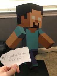 To get minecraft for free, you can download a minecraft demo or play classic minecraft in creative mode in a web browser. My Herobrine Statue From The Xbox Booth At Minecon 2011 I Was The First To Ask Them If I Could Have One Minecraft