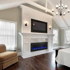 Faux wooden logs are used to give the appearance of a real. Electric Fireplace Mantels Surrounds Ideas On Foter