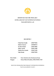 We did not find results for: Doc Observasi Faktor Perilaku Keselamatan Dan Kesehatan Kerja Pada Bengkel Las Tadzkia Dara Ayunda Academia Edu