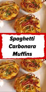 Spaghetti Carbonara Muffins Fur Ein 12er Muffinsblech Auch Vegetarisch Dann Mit Tk Erbsen Zutaten Fur 12 Portionen 250 G Spag In 2020 Top Rezepte Rezepte Portionen