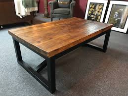 Why spend big bucks on a new coffee table when you can use reclaimed pallets to create something unique and very cool. Hardy Handmade Oak Coffee Table With Metal Legs Display Clearance Cooks Company