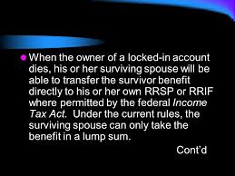 A person will be 55 years of age or older within the calendar year; Changes To The Rules Governing The Pension Benefits Act Affecting Ontario Locked In Accounts Ppt Download