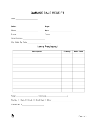 Nevitium free invoice software 1.5.8.6 (freeware) by free invoice software by nevitum. Free Garage Sale Receipt Template Pdf Word Eforms