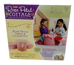 Playskool rose petal cottage table & chairs set by playskool inflatable pink new. Playskool Petalo De Rosa Conjunto De Mesa Y Sillas Cottage Por Playskool Inflable Rosa Nuevo Ebay