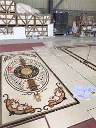 Marble medallions are a simple and sophisticated way to make a dramatic statement in your foyer or living space. Moreroom Stone Custom Lobby Flooring Design Waterjet Marble Medallion For Sale China Floor Medallion Inlay Waterjet Marble Made In China Com
