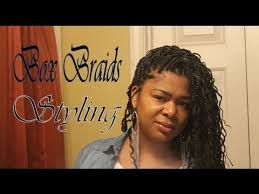 This is a great idea for girls who have wavy hair. Simple Easy Ways To Style Your Box Braids Also Wet Wavy Braids Youtube