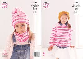 Jun 12, 2017 · simple yet stylish, the 8 hour lace shawl proves that elegance can be achieved in a hurry. Knitting Pattern Girls Lace Heart Jumper Snood Hat King Cole Double Knit 5594 5057886014831 Ebay