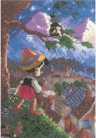 Heaven and earth designs : Pinocchio Vignette Cross Stitch Kit