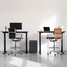 Soho Ribbed Drafting Chair Black Drafting Chair Office Chair Design Mid Century Modern Office Chair