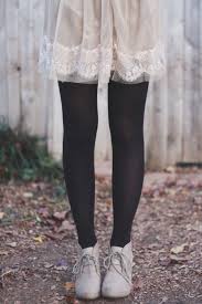 Black And White Polka Dot Dress With Black Tights In Susie S Shoes Everything Looks Dead Fashion Clothes Style