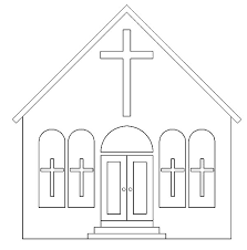 Specify general proportions of the church. How To Draw Church Coloring Pages Best Place To Color