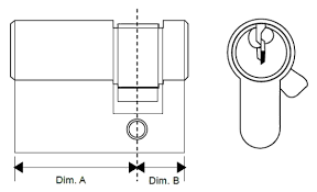 Wrs Garage Door Half Cylinder Euro Door Lock