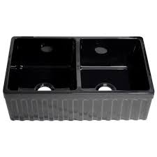 Hotis modern single bowl 33 inch apron front black stainless steel farmhouse kitchen sink,undermount black curved sink with accessories. 12 Best Black Kitchen Sinks Plus 1 To Avoid 2021 Buyers Guide Freshnss Black Farmhouse Sink Double Basin Kitchen Sink Double Bowl Kitchen Sink