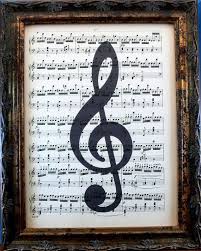 Sheet Music Picture Etsy Listing At Https Www Etsy Com Listing 93548708 Treble Clef Music Note Art Print On Music Notes Art Notes Art Music Room Art