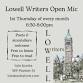 Lowell Writers Open Mic event image
