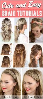 30 Cute And Easy Braid Tutorials That Are Perfect For Any Occasion Easybraidtutorials Click Now For Easy Braids Braids Tutorial Easy Braided Hairstyles Easy
