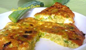 Portata principale frittata con peperoni e zucchine. Frittata Al Forno Di Porri E Ricotta Unaricciaincucinablog