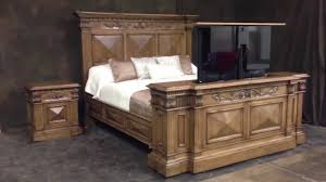 Tv lift furniture coronado motorized tv lift cabinet. Belvedere Bed With Tv Lift Cabinet 360 Swivel Youtube