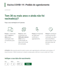 O público contemplado deve marcar um horário pelo site da prefeitura ou pelo alô saúde, no telefone 156, opção 2. Quem Tem Mais De 30 Anos Ja Pode Agendar A Vacina Contra A Covid Eco