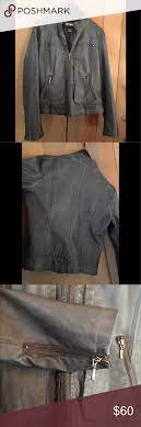 Bernardo Collection Gray Faux Leather Moto Jacket Faux Leather Moto Jacket Leather Moto Jacket Leather Coat Womens