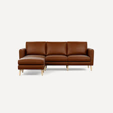 The Nomad Leather Sofa With Ottoman Customizable Sectional Furniture Burrow Leather Sofa Sofa Sectional Furniture