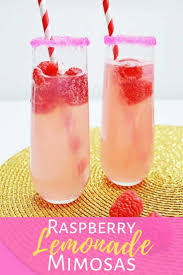 Raspberry Lemonade Mimosa Recipe Recipe Raspberry Lemonade Mimosa Recipe Fruity Cocktails