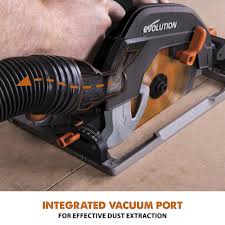 Is compatible with most circular saws and jig saws. Evolution 15 Amp Corded 7 1 4 Circular Saw Kit With 40 Guide Track At Menards