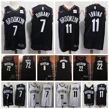 The nike futura logo on the right chest of the usa 2020 away football shirt is white, while the inside of the neck, as well as the lateral stripes are red. 2021 2020 Brooklyn 13 Nets 11 Kyrie Irving 35 Kevin Durant 22 Caris Levert 8 Spencer Dinwiddie 72 Biggie Swingman Basketball Jersey From Christmas Jersey 15 08 Dhgate Com