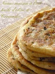 Naans A L Ail Huile D Olive Et Coriandre Recette Naan Naan Recette