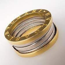 Mens Bvlgari B Zero Band Ring Two Tone 18k Gold Rings For Men Mens Jewelry Jewelry