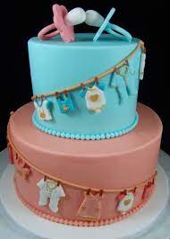 Baby Shower Cake For Twins Cake Queen Cakes Custom Cakes