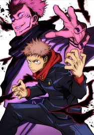 Yuuji Itadori Jujutsu Kaisen Jujutsu Lukisan Jepang Animasi