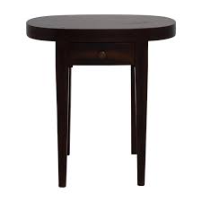 All dark wood end tables can be shipped to you at home. 83 Off Oval Dark Wood Side Table With One Drawer Tables
