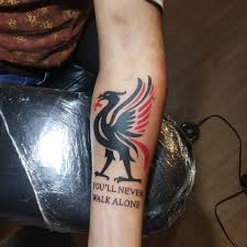 Royal marine andy grant had the liverpool crest and the club's motto you'll never walk alone tattooed on his right leg. Facebook
