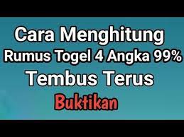 Cara Menghitung Rumus Togel 4 Angka 99 Tembus Terus Youtube In 2021 Lucky Numbers For Lottery Rizal Youtube