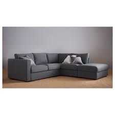 Ikea Vimle With Open End Gunnared Medium Gray Corner Sleeper Sofa 4 Seat Ikea Vimle Corner Sofa Sofa Back Cushions
