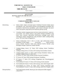 Gunakan tombol download yang tersedia kemudian buka link download yang muncul terbaru contoh pengisian raport paud narasi k13. Contoh Sk Komite Sekolah Paud Tk Sd Smp Sma Smk Terbaru Maxtrimus