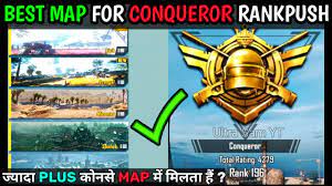 Which Is The Best Map For Rankpush Best Map For Conqueror Pushing In Pubg Mobile High Plus In Pubg Youtube
