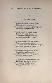 Emily Bronte The Bluebell Poems Beautiful Poetry Words Poems