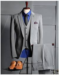Conversely, if the majority shows up in suits then the minority will likely feel put out. Click To Buy Real Picture Silm Fit Gray Groom Tuxedos Business Dress Dinner Party Suit Weddi Mens Fashion Suits Wedding Suits Men Grey Slim Fit Suit Men