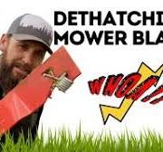 How to DETHATCH YOUR LAWN with a MOWER. DETHATCHING UNIVERSAL MOWER BLADE.